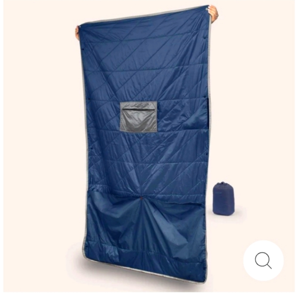 SOLD - Gravel | Layover Travel Blanket - Insulate & Packable | Blue